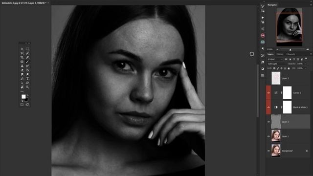 Photoshop с нуля | Ретушь портрета смотреть онлайн