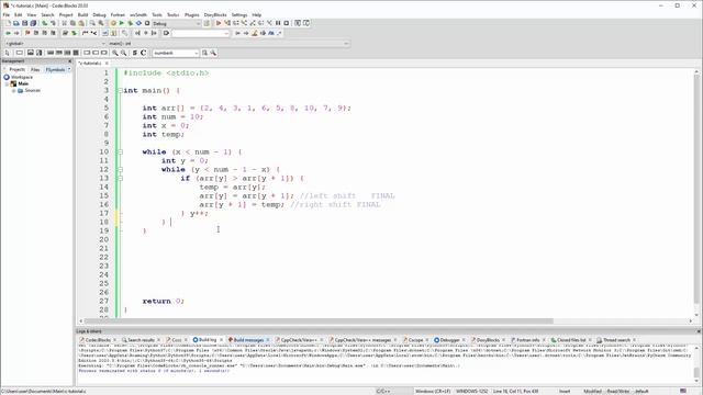 C Program - Bubble Sort In C using Nested While Loops смотреть онлайн