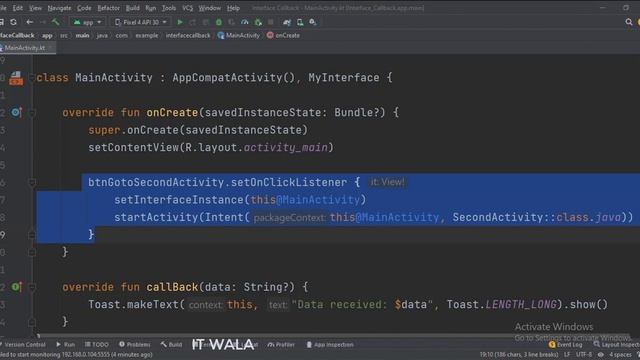 ANDROID - INTERFACE CALLBACK || TUTORIAL IN KOTLIN смотреть онлайн