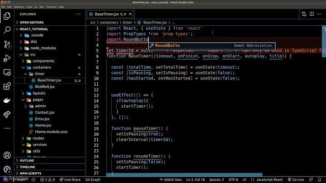 Ep39 - Countdown Clock | React Component смотреть онлайн