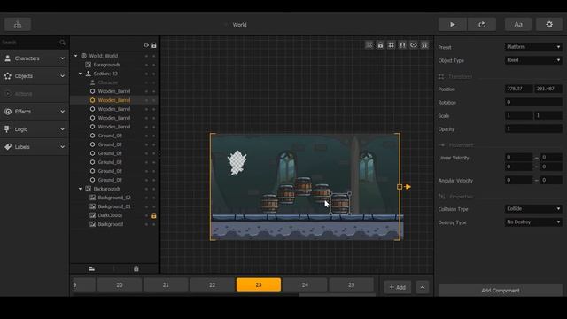 BLUE STRIDER 2D Platformer Game || BUILDBOX || 4GEMS смотреть онлайн