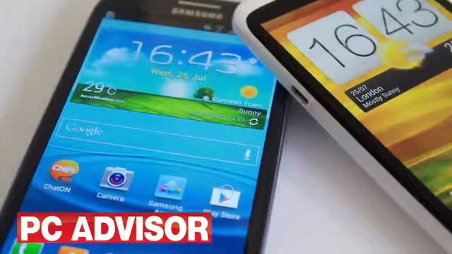 Samsung Galaxy S3 vs HTC One X Videos review смотреть онлайн