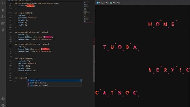 TUTORIAL - Animated (tornado) Navigation Menu using HTML CSS only смотреть онлайн