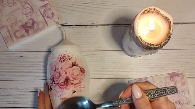 Горячий декупаж на свечах (миниурок) смотреть онлайн