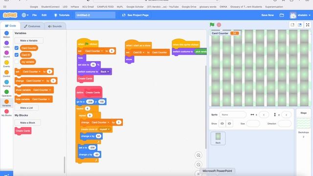 Scratch Memory Card Game Lesson 3: Part 2 смотреть онлайн