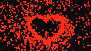 Летающие сердца. Футаж для видеомонтажа