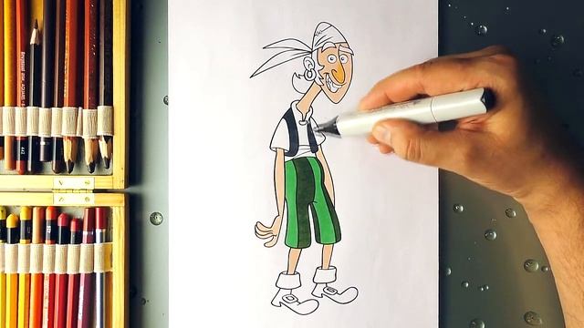 Coloring Jake and the Never Land Pirates. How to coloring Bones. Coloring Book olored Markers смотреть онлайн