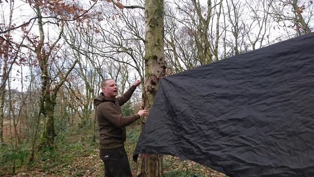 OEX BUSH TARP FAST AND EASY TO SET UP FOR TENTS OR HAMMOCKS. WILD WOODLAND CAMPING смотреть онлайн