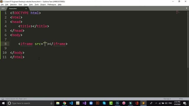 iframe I HTML5 in Hindi/Urdu I Web designing Course 2020 смотреть онлайн