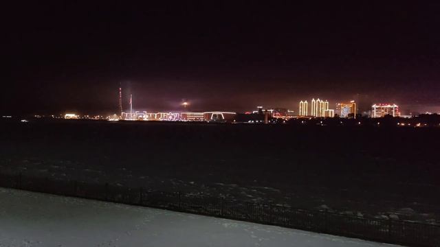 Китай празднует Новый год - Праздник весны. Благовещенск Хэйхэ. Фейерверки 09.02.2024 смотреть онлайн