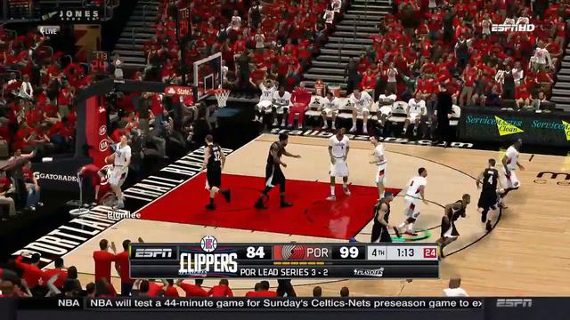 NBA 2K14 URB MOD Clippers vs Trailblazers 2016 Playoffs GM6 смотреть онлайн