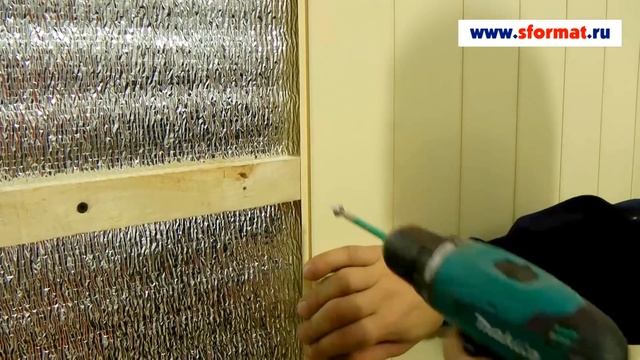 Ремонт на лоджии. Отделка стен вагонкой ПВХ. смотреть онлайн