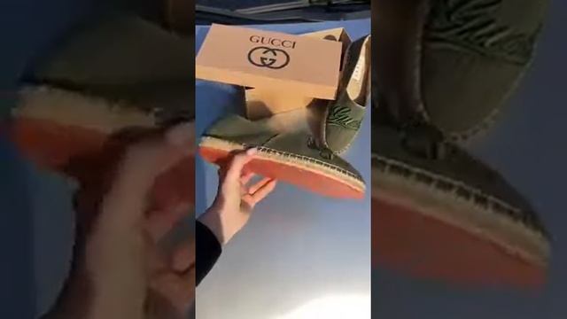 Эспадрильи мужские Gucci D6900 темно-зеленые смотреть онлайн