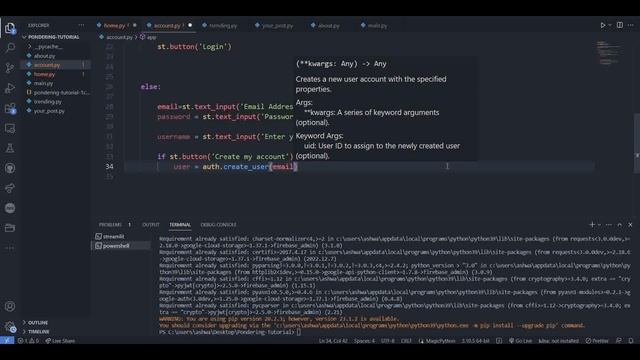 Streamlit User ? Authentication: Login and Signup Guide using Firebase Database | Python смотреть онлайн
