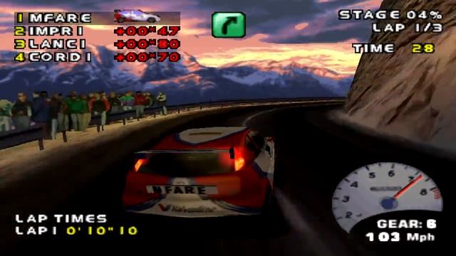 Need for Speed: V-Rally 2 Arcade Gameplay Expert Level (PSX,PS) смотреть онлайн