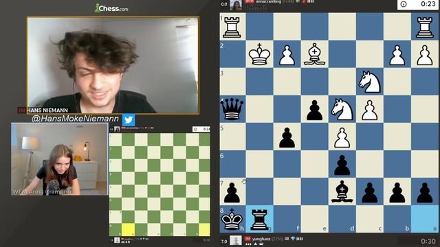 Nice try by GM Hans to date Anna Cramling смотреть онлайн