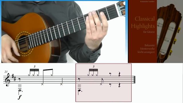Ravel Bolero Guitar Tutorial Score смотреть онлайн