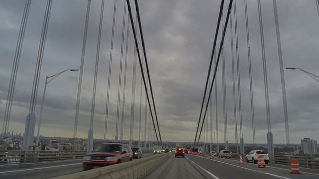 Verrazzano-Narrows Bridge drive: From Staten Island to Brooklyn смотреть онлайн