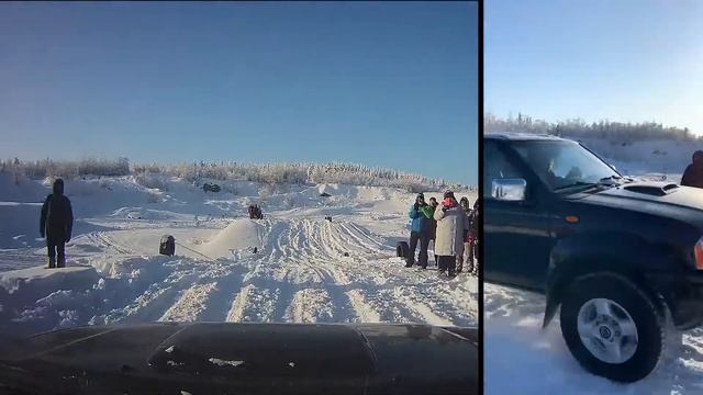 Nissan NP300, снежный OFF-ROAD. Снежная высота 2021.