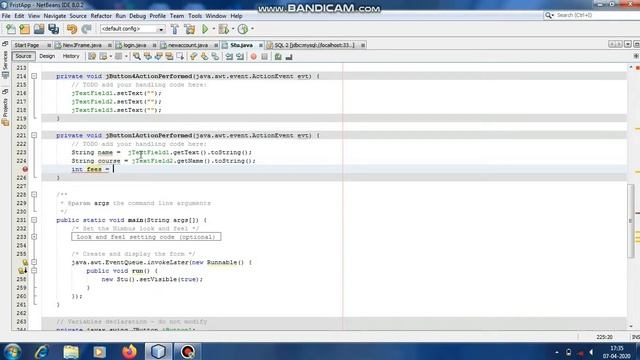 Registration form in java swing (Tutorial 13) смотреть онлайн