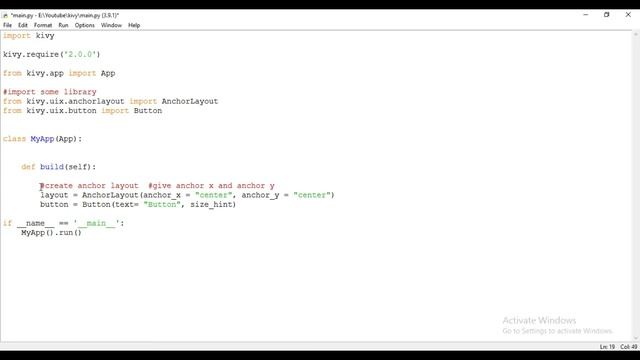 Kivy Anchor Layout | Kivy Tutorial For Beginner | Kivy 2.0.0 смотреть онлайн