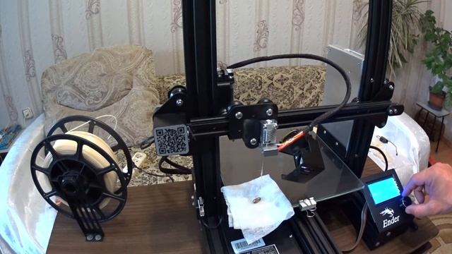 Пробка пластика в 3 Д принтере, Ender 3 смотреть онлайн