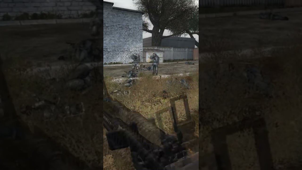 ОДНА ПУЛЯ НА ДВОИХ - Сталкер ОП 2.2 Mod Pack LSC short #shorts смотреть онлайн