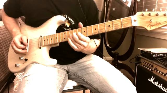 H/S Fender custom strat blues jam смотреть онлайн