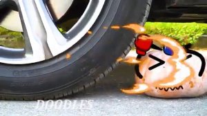 Everything ls Better With Doodles- Colorfull Balloons ls Crushed By MERCEDES-BENZ