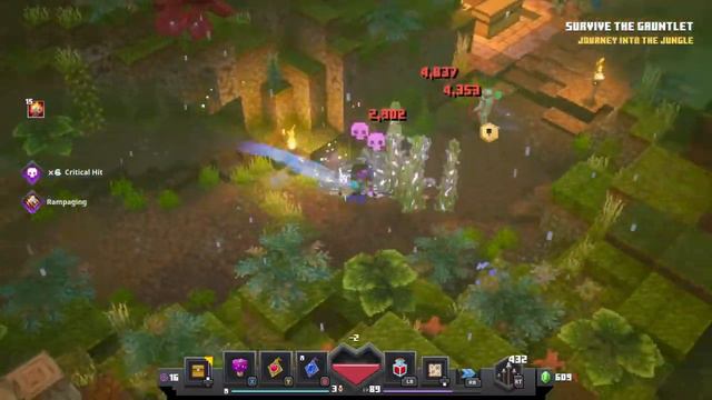 Defeating The Jungle Abomination In Minecraft Dungeons смотреть онлайн
