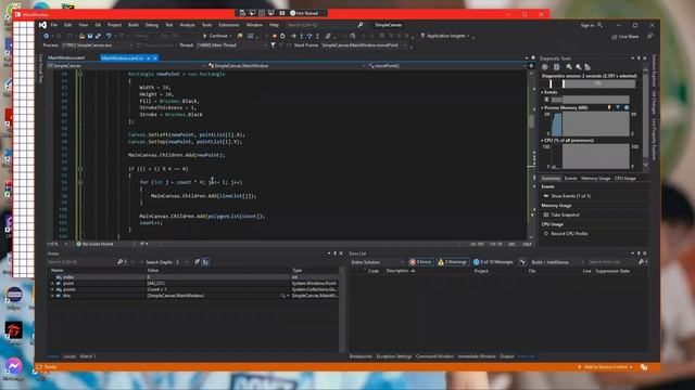Simple Canvas - WPF Project #visualstudio #project #wpf смотреть онлайн