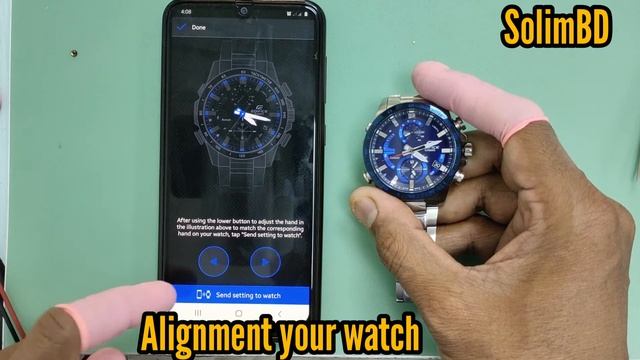 Casio Edifice EQB-900 Bluetooth Connected Time Setting And Adjusting Home Positions Tutorial смотреть онлайн