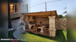 Дачная зона отдыха с мангалом: 40 примеров