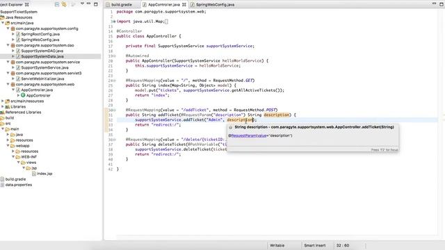 Java Tutorial - Build a customer support ticketing portal using Java, Spring MVC4 Eclispe Neon смотреть онлайн
