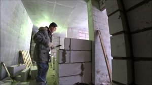 кладка перегородки из газосиликата 10см.мастер классы от нивка111