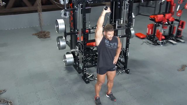 TYTAX® T1-X | Standing Cable Overhead One Arm Hammer Triceps Extension