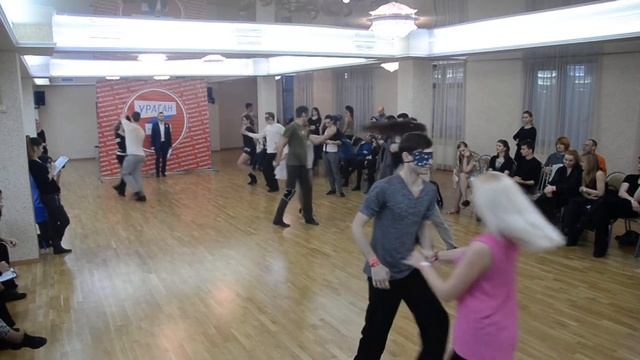 ХАСТЛ, УРАГАН 2017, Нерейтинговый турнир, Космос, 14 финала, заход 4 танец 1 смотреть онлайн