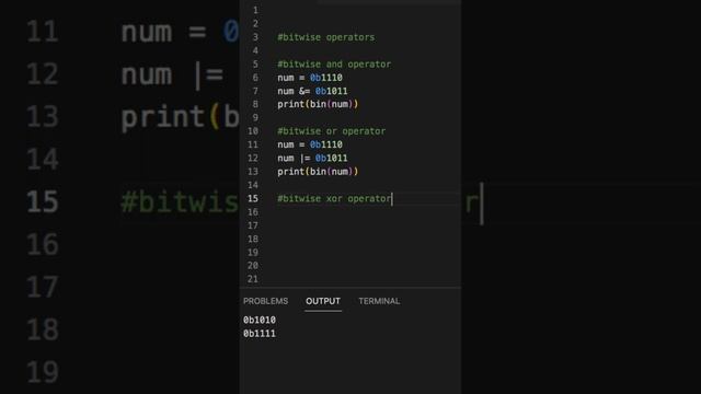 What are BITWISE operators in Python? смотреть онлайн