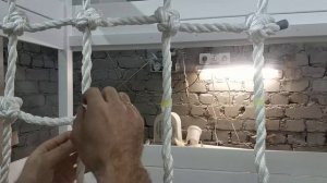 Вязание верёвочной лестницы