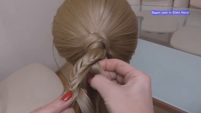 Коса из хвоста Красивая причёска на каждый день Коса в школу Hair video смотреть онлайн