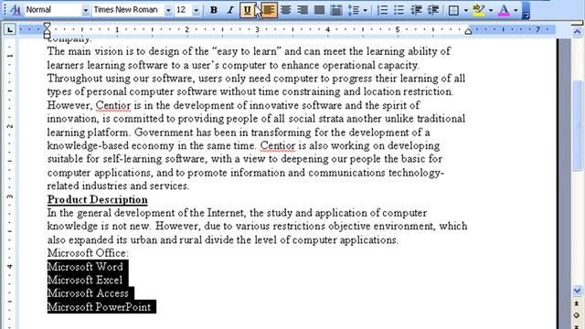 Microsoft Word 2003 3-6 Membatalkan Pemilihan Pembahagi Point Bernombor смотреть онлайн