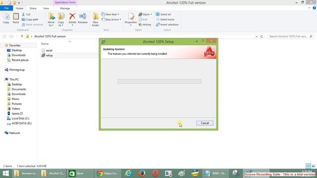 alcohol 120 installation stopped due to and error in windows8 смотреть онлайн