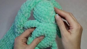 Оформление мордочки зайки ♡ Утяжка,пришиваем ушки,голову ♡