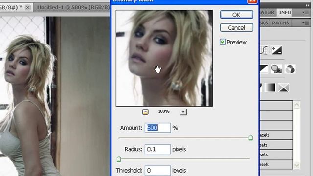 Unsharp Mask and Smart Filters in Photoshop CS5 смотреть онлайн