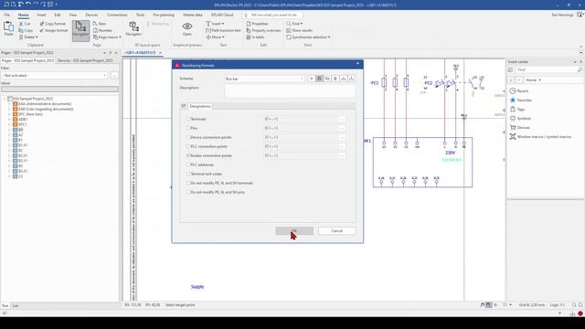 EPLAN Busbar connection point. How to number a busbar connection point automatically❓ смотреть онлайн