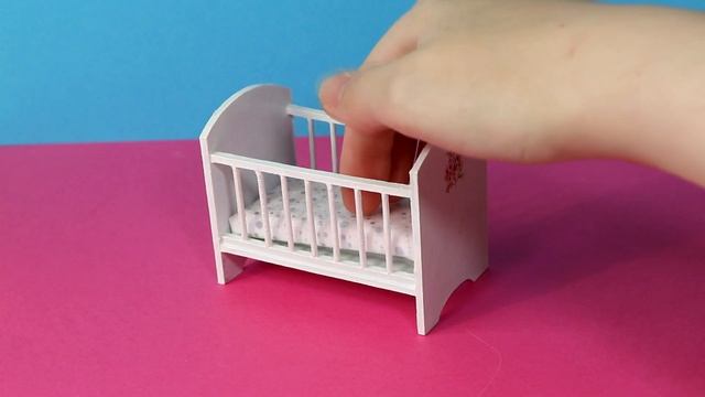 Как сделать кроватку для кукол! Мини детская! Мебель для кукол своими руками ? Анна Оськина смотреть онлайн