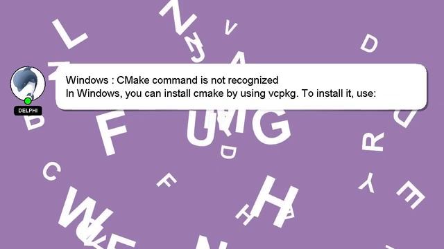 Windows : CMake command is not recognized смотреть онлайн