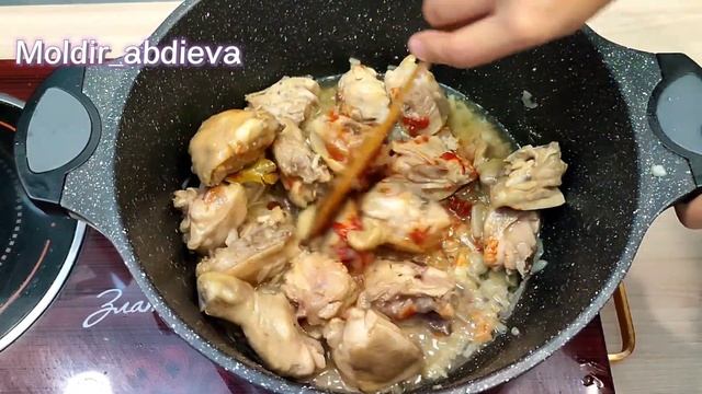 Рецепт дапанджи с курицей. Қазақша рецепт, тауық етімен дапанджи. смотреть онлайн