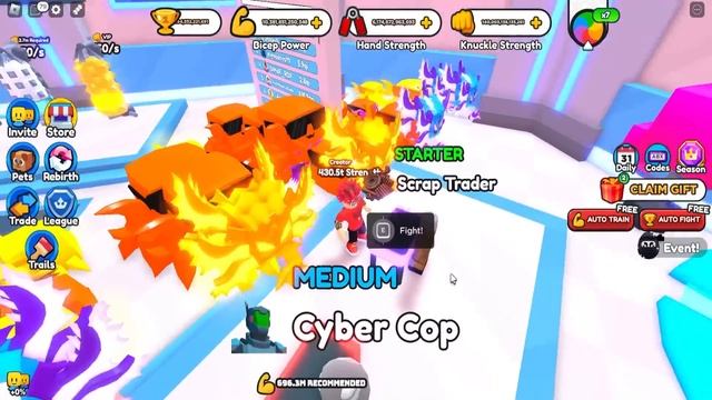 БАГОМ ПОЛУЧИЛ 50.000 НОВЫХ NINJA ИВЕНТОВЫХ ЯИЦ В ARM WRESTLE SIMULATOR ROBLOX смотреть онлайн