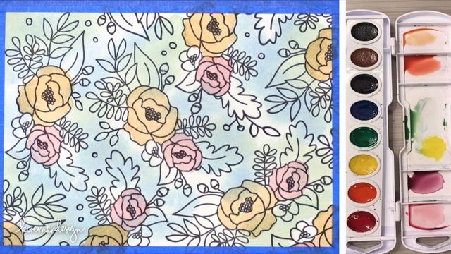 Mixing Custom Colors For Watercolor Painting - Example 1